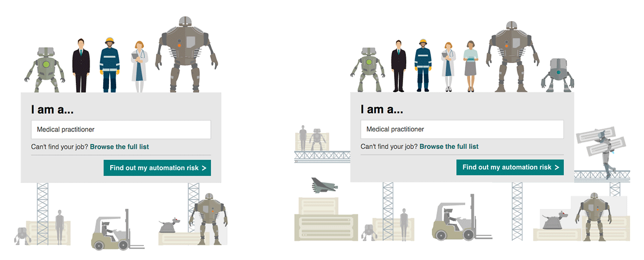 Simplifying the main illustration on smaller screens